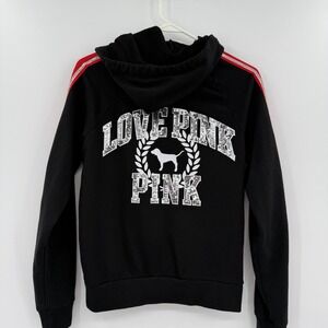 Victorias Secret PINK SEQUINS Bling FULL ZIP Hoodie‎ small